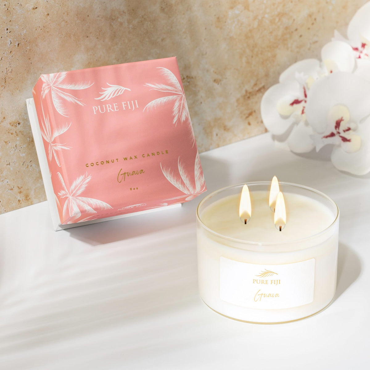 Pure Fiji Palm Collection Coconut Wax Candle